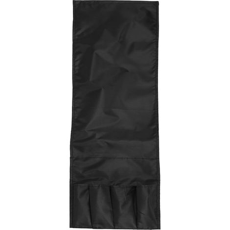Poche de rangement pour canapé avec support télécommande, multifonctionnelle et organisatrice (Noir) (1/3)