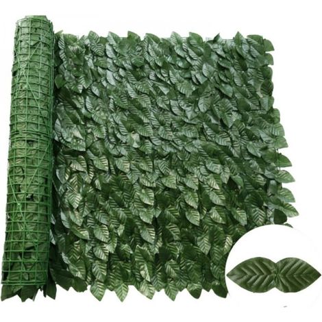 Ecran De Protection En Lierre Artificiel - 50x50 Cm - Pour Jardin Clôture Mur Extérieur Intérieur - 1 Pièce (1/5)