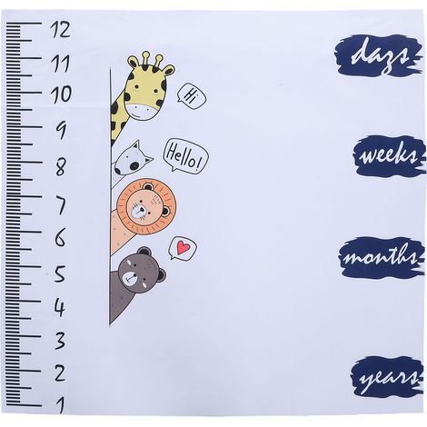Couverture à étapes mensuelles bébé - Accessoire photo pour nouveau-né et suivi de croissance (1/5)