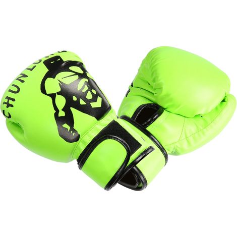 1 Paire de Gants de Boxe Sanda, Équipement d'Entraînement Kenpo pour Adultes et Enfants, Vert (1/5)