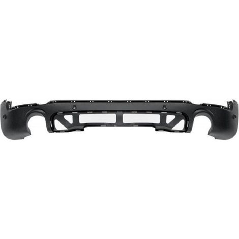 Spoiler de pare-choc arrière noir avec trous radars pour échappement double modèle ALL4 Mini Countryman F60 phase 1 2017-2020