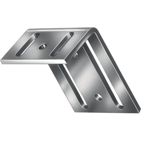 Angle de réglage L.75x35mm B.65mm S.3,5mm acier brut galvanisé bleu (Par 10) (1/2)