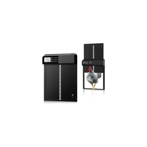 Automatic Chicken Coop Door, Aluminum Alloy, LCD Screen, Waterproof, Programmable Timer, Obstacle Detection, Batteries (1/5)