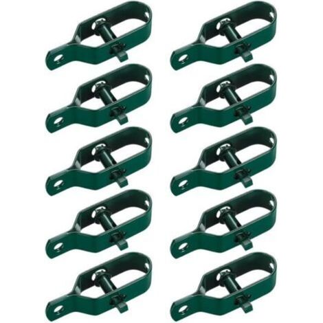 Juego de 10 tensores de malla metálica, tensor de cerca, tensor de alambre de púas, conector tensor de cable de acero (verde)
