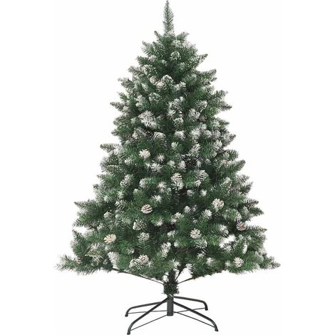 vidaXL Árbol de Navidad artificial con soporte PVC 150 cm (1/2)