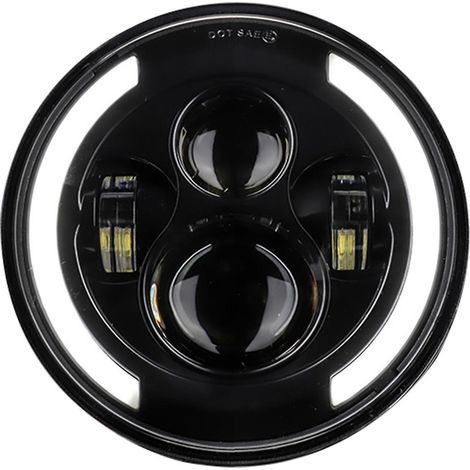 Lampe LED ronde 7 pouces pour phare de moto/voiture 12V/24V, projecteur de conduite, compatible Jeep Wrangler