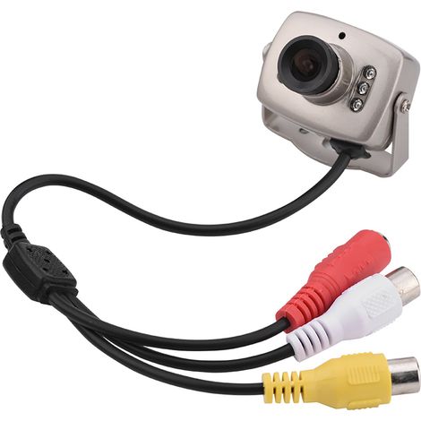 Mini-Überwachungskamera mit 6 LEDs, CMOS-Sensor, Nachtsicht und NTSC-Digitalvideo