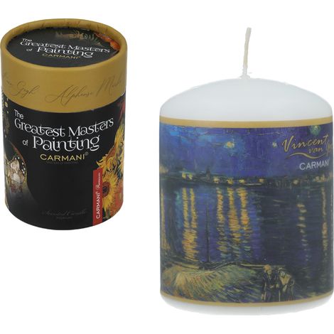 Candela profumata VAN Gogh, candela decorativa NIGHT ON THE RHONE per la casa (1/3)