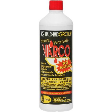 6 x DISGORGANTE LIQUIDO VARCO NO ACIDO 750 ML