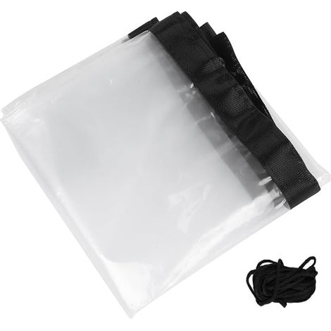 Bâche Étanche Transparente avec œillets 1 x 2 m, Bâche de Protection (1/5)