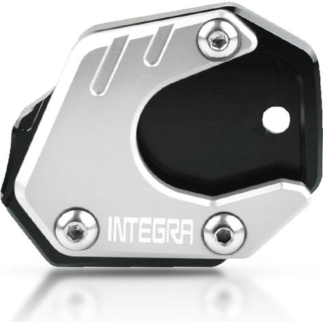 (Silver Integra) Compatible avec Honda Integra, Integra 750, Integra 700, Integra 750, Integra 700 : rehausseur de béquille latérale, support de béquille arrière, extension maxpower (1/4)