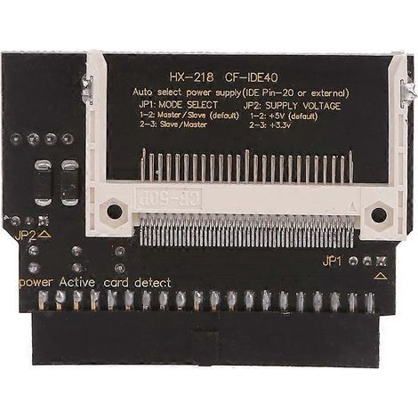 Adaptateur IDE pour carte mémoire Compact Flash CF vers disque dur 3,5" 40 broches pour ordinateur portable
