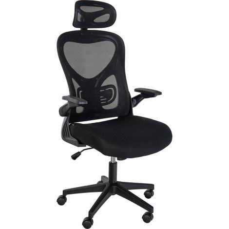 Chaise de bureau Roseburg Noir