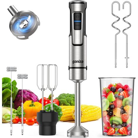 5-in-1 Hand Blender, 1200W Electric Blender with Adjustable Speed (1/5)
