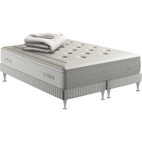 Ens REFLEXION 2x90x200 matelas H33 ressort ensachés, ferme, 2 sommier + COUETTE (1/5)