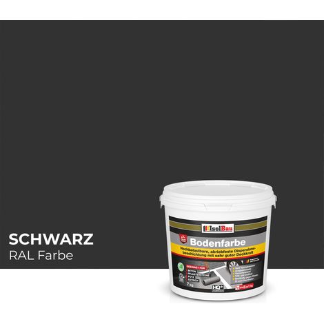 Pintura vial IsolBau para hormigón, color negro, 7 kg. (1/5)