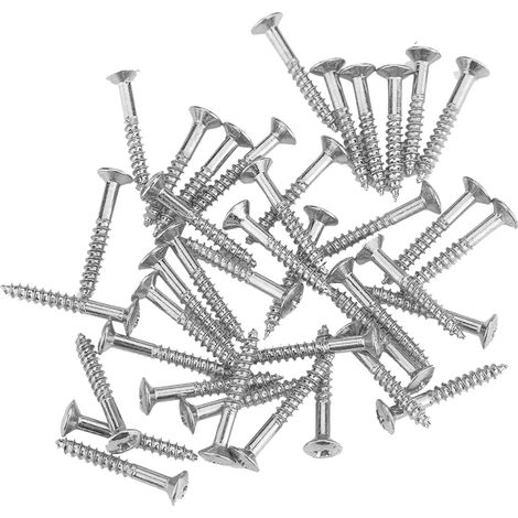 Set de 40 vis de montage pour micros guitare humbucker, anneau et vis argentées, kit de fixation (1/5)
