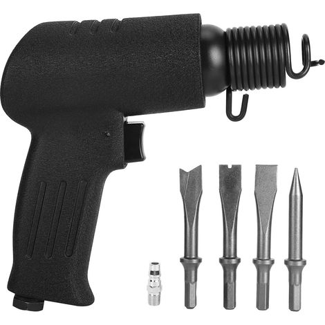 Marteau pneumatique burin pelle 4200bpm kit outil pour coupe, pelletage, rainurage fiche JP (1/5)