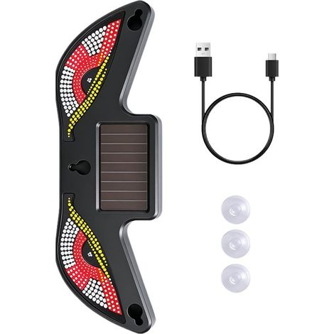 Yeux LED Pour Voitures Décoration Dynamique Alimentée Par Solaire (1/5)