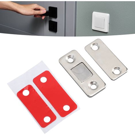 Doppelmagnetische Türschlösser aus Edelstahl werden für Küchenschränke, Kleiderschränke, Schranktüren und Schubladenschlösser verwendet. (1/5)