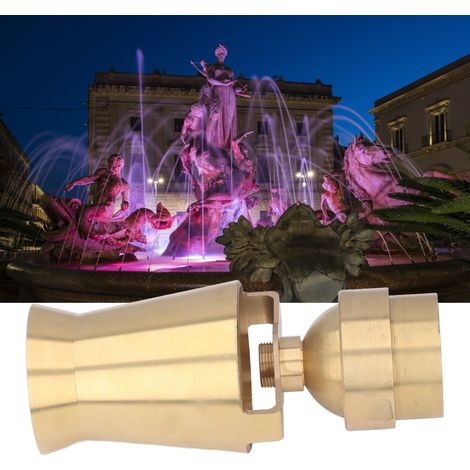 Buse de fontaine G2 à filetage interne en cèdre, pulvérisateur réglable pour tour de glace ornementale, fontaine, bassin et aménagement paysager (1/5)