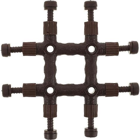 Support pour composition florale réutilisable, grille carrée, insert pour vase (1/5)