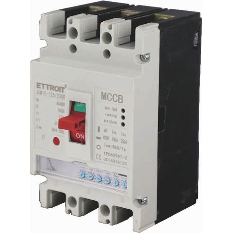 ETTROIT 3P automatischer Kompakt-Leistungsschalter mit einstellbarem Radius 63–125 A, 25 kA (Modell JX14316125) (1/3)