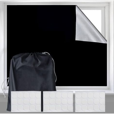 Ineasicer Store Occultant 300 x 150 cm Store Occultant sans Perçage 100% Matériau Occultant Fenêtre Voiture Voyage Store Occultant Coupé à la Taille pour s'adapter à Toutes Les Fenêtres Chambre de Béb (1/4)