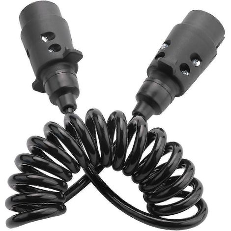 Câble d'extension de remorque de 1,6 m à 7 broches pour voiture, camion, connecteur de circuit (1/5)