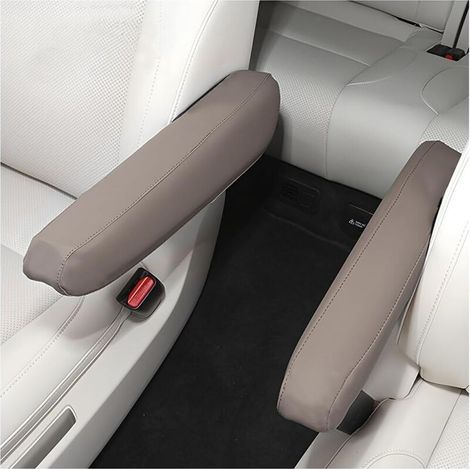 2 Pièces Housse D'accoudoir De Voiture, Couverture Cuir Microfibre D'accoudoir De Siège Avant Voiture, Couverture Pour Console Centrale D'accoudoir Voiture, Accessoires Automobiles(Marron) (1/5)