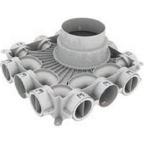 Vaillant Distributeur d'air plat pour gaine d'air ronde 75/62 mm, 0020231945