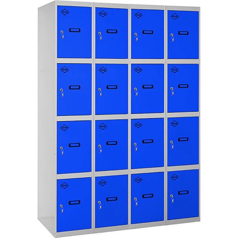 Simonrack SIMONLOCKER Garten- und Garagen-Schließfachschrank in Grau-Blau