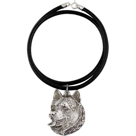 Collier pour chien Malamute d'Alaska, pendentif plaqué argent, bijou unique d'Art-Dog, idéal pour les amoureux des chiens. (1/5)