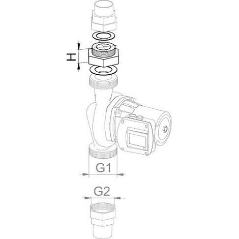 Zwischenst Nr13 R2 Verl10 (2x3+D) Verlängerung 10 (2x3mm+D)  111477.0150 - 82449919 von Buderus&quot
