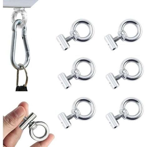 Lot de 6 butoirs d'auvent en acier inoxydable pour caravane, camping-car, camping-car, bateau (1/4)