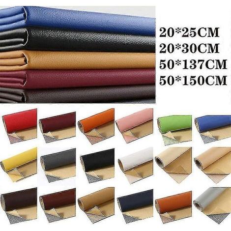 Patch de réparation autocollant en cuir pour canapé, fauteuil, siège auto, chaise (Rose, 25 x 30 cm) (1/5)