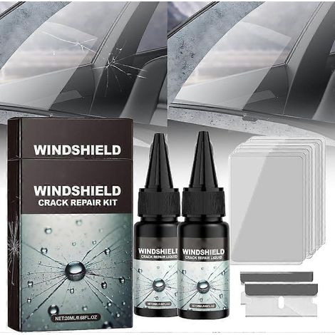 Cracks Gone Glass Repair Kit, Car Windshield Crack Repair Fluid Multifunctional Cracks Gone Glass Repair Fluid, Upgrade Windshield Crack Repair Fluid (1/5)