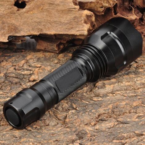 NALOOKAMIC C8 T6 lampe de poche à lumière forte charge USB longue portée pour le camping en plein air, 1 pièce (1/3)