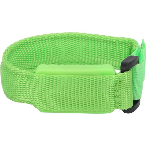 Bracelet LED réfléchissant 2cm pour course nocturne en extérieur, brassard lumineux ajustable pour cyclisme, vert (1/5)