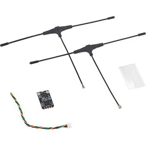 ELRS 915 MHz Dual-Antennen-Empfänger, FPV-Drohnen-Empfänger mit IPEX1-Protokoll und T-Antenne (1/4)