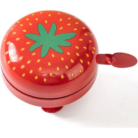 Sonnettes de vélo en forme de fraise, sonnettes de guidon pour enfants, adultes, hommes et femmes, et vélos/trottinettes. (1/2)