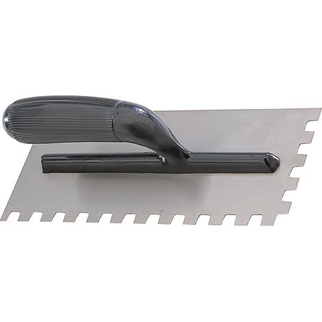 Espatula dentada para cola de yesero 280 x 120 mm con mango Fervi 0823