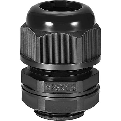 Presse-étoupe M25 à 2 trous, étanche IP68, avec joint en nylon (1/5)