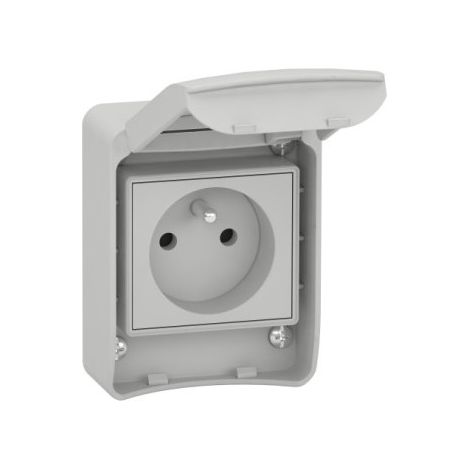 Schneider Electric – Prise LOGT 10 16A IP65 saillie – Protection étanche pour environnements humides – Montage facile sur coffrets Mureva – 81140