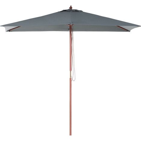 Ombrellone da giardino grigio antracite 144 x 195 cm Flamenco