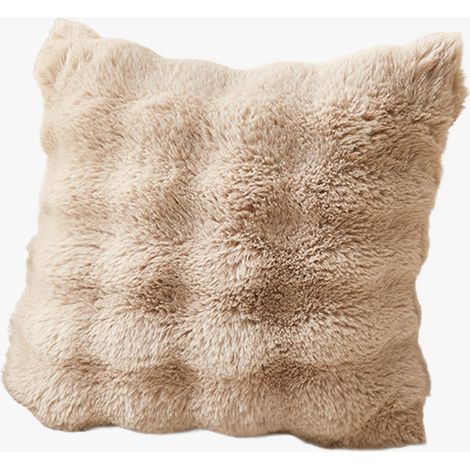 BUBBLE Coussin carré en tissu camel 43x43 cm (1/5)