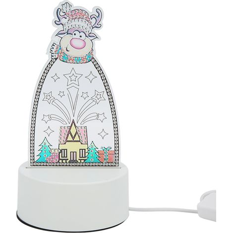 Lampe de peinture à strass LED avec effet 3D, lumière douce anti-chute, veilleuse artistique décorative. (1/5)