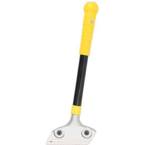 Grattoir Vitre, Grattoir Peinture, Racloir pour Plaque avec Fonction knock-out, Scraper Plancha à Long Manche pour Plaque à Induction, Nettoyage, Fenêtres, Carrelage (1/5)