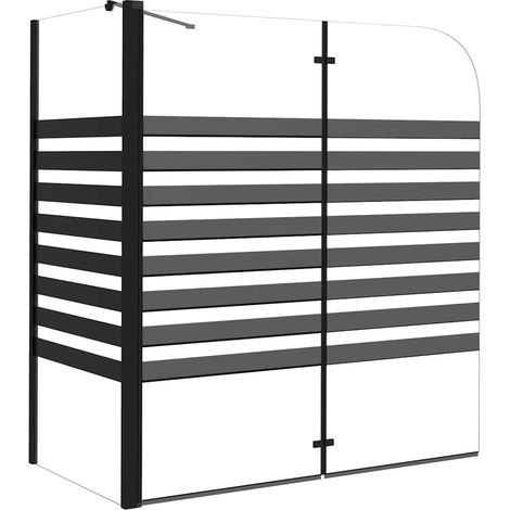 Maison Exclusive - Box Doccia a Strisce 120x68x130 cm in Vetro Temperato (1/5)