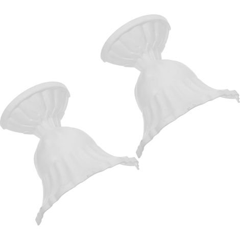 BESTonZON Lot de 2 vases suspendus vintage blancs en plastique, style français, (1/5)